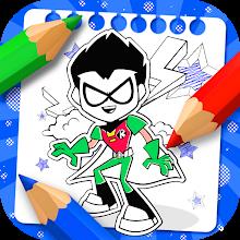 Teen Titans coloring the carto APK