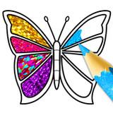 Glitter Butterfly Coloring - Learn Colors APK