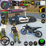 US Police Bike Chase Car Games APK