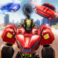 Flying Car Robot Sim Transform Game APK