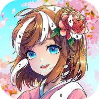 Anime Coloring Book, Offline Paint by Number APK