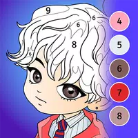 KPOP Chibi Coloring by Number  APK