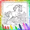 Horse & Unicorn Coloring Book APK