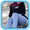 Hijab Girl Jeans Photo Suits  APK